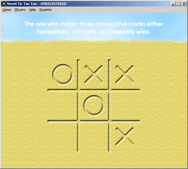 Novel Tic Tac Toe. 